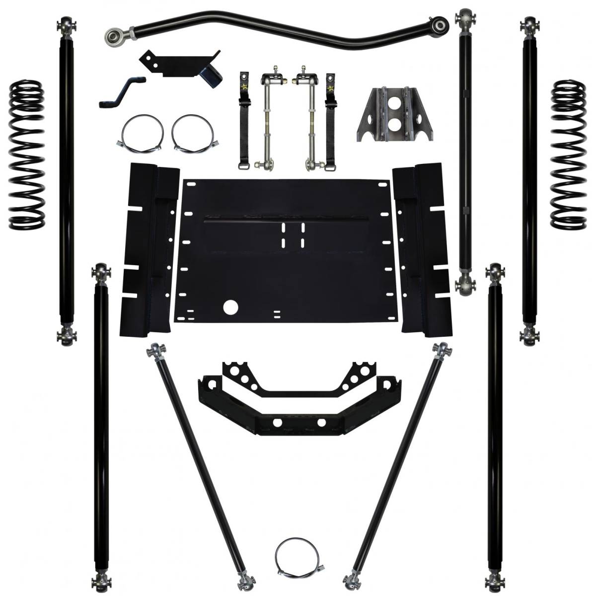  Inch Long Arm Lift Kit 12 Stretch Off Road Pro 97-06 Wrangler TJ Rock  Krawler