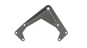 Miller Motorsports - LS Idler Pulley Mounting Bracket - Zinc Coated, MM-IPMB