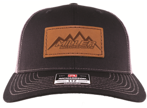 Miller Motorsports - Miller Motorsports Leather Patch Hat, Black