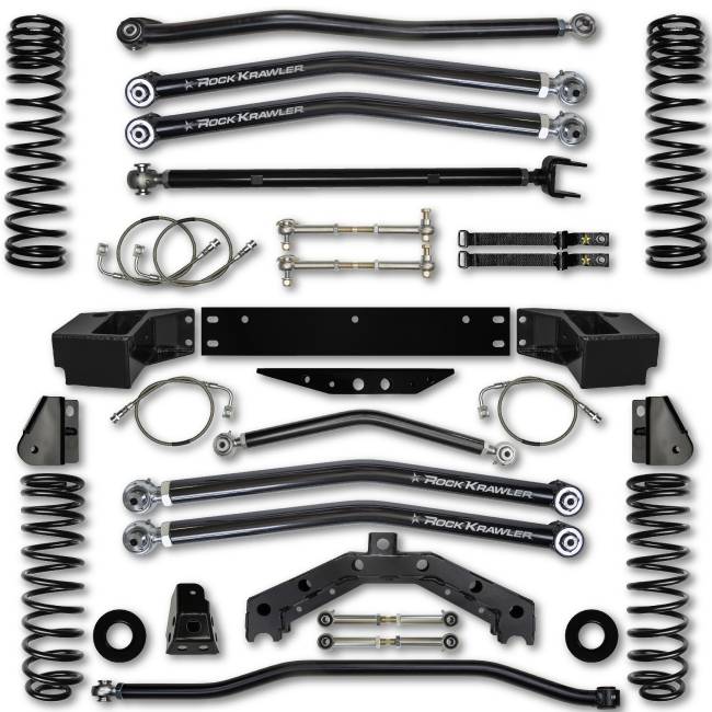 Rock Krawler Suspension - Rock Krawler Suspension JKU 2.5 X Factor Long Arm JK25XFLA-4