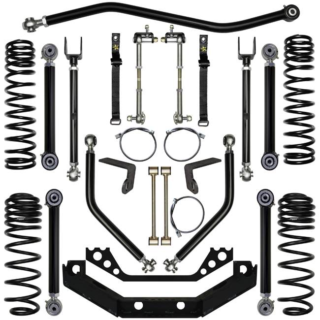 Rock Krawler Suspension - TJ 3.5 inch X-Factor Plus Short Arm Lift 97-02 Wrangler TJ Rock Krawler