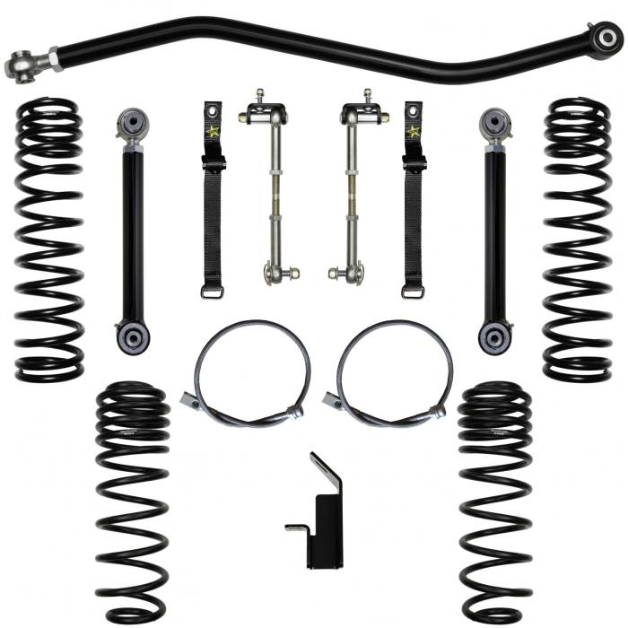 Rock Krawler Suspension - TJ 2.0 Inch Lift Kit Flex System 97-06 Wrangler TJ Rock Krawler