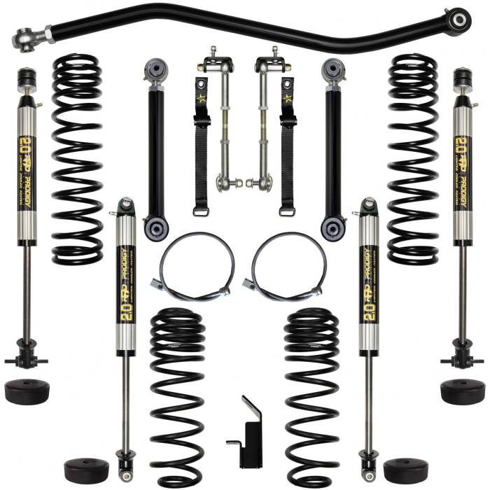 Rock Krawler Suspension - TJ 2.0 Inch Lift Kit Stage 1 W/Shocks Flex System 97-06 Wrangler TJ Rock Krawler