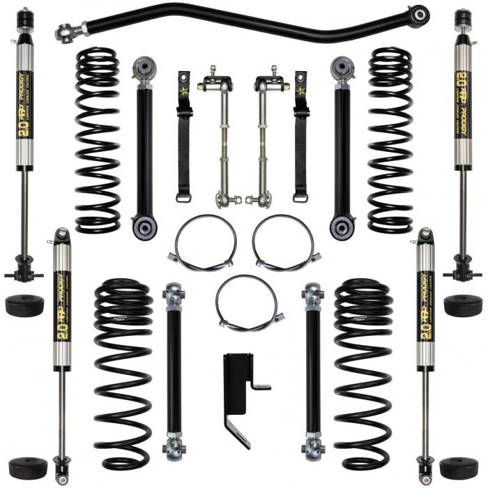 Rock Krawler Suspension - TJ 2.0 Inch Lift Kit Max Travel Stage 1 W/Shocks 97-06 Wrangler TJ Rock Krawler