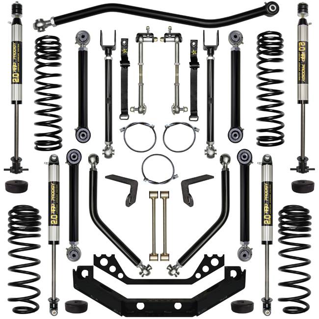 Rock Krawler Suspension - 3.5 Inch Lift Kit W/Shocks X Factor Plus System Stg1 97-06 Wrangler TJ Rock Krawler