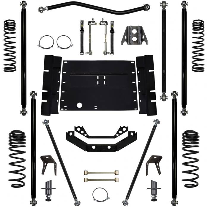 Rock Krawler Suspension - 3.5 Inch Long Arm Lift Kit 97-02 Wrangler TJ Off Road Pro 5 Stretch Rock Krawler