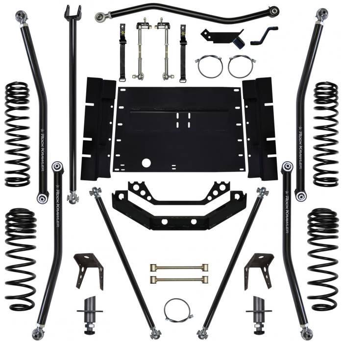 Rock Krawler Suspension - 5.5 Inch Long Arm Lift Kit W/5 Stretch 97-02 Wrangler TJ X Factor Rock Krawler