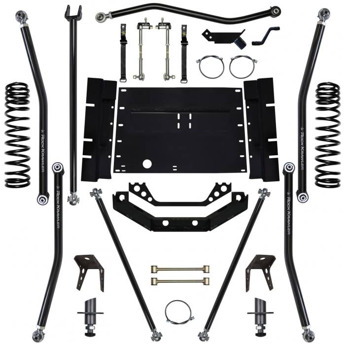 Rock Krawler Suspension - 5.5 Inch Long Arm Lift Kit 97-02 Wrangler TJ X Factor 8 Stretch Rock Krawler