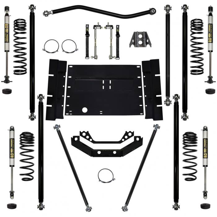 Rock Krawler Suspension - 2 Inch Lift Kit 97-02 Wrangler TJ W/Shocks Off Road Pro Stg 1 Rock Krawler