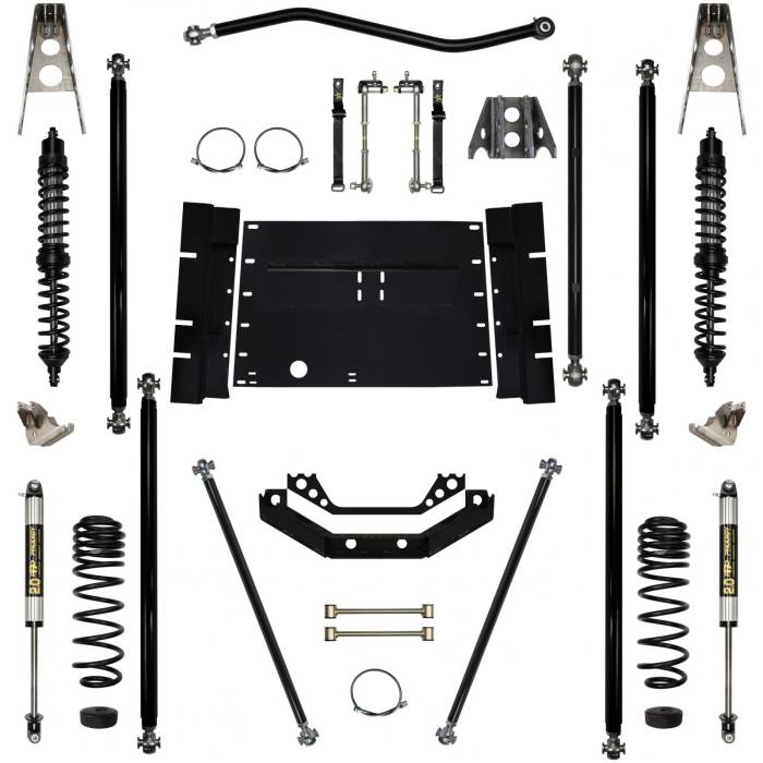 Rock Krawler Suspension - 3.5 Inch Corp Long Arm Lift Kit W/Coil Over Shocks Stg 1 97-02 Wrangler TJ Rock Krawler