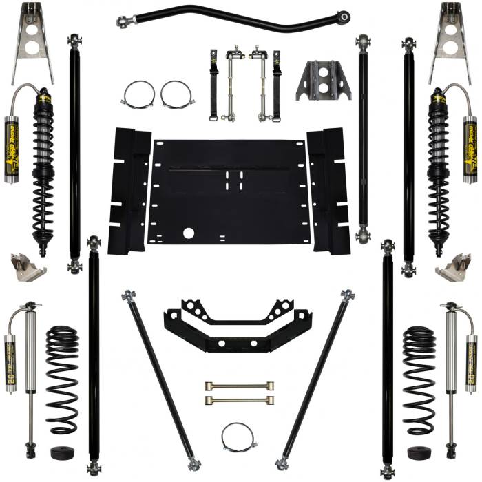 Rock Krawler Suspension - 3.5 Inch Corp Long Arm Lift Kit W/Reservoir Coil Over Shocks Stg 2 97-02 Wrangler TJ Rock Krawler