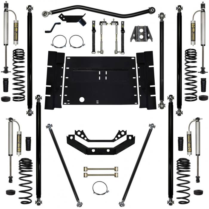 Rock Krawler Suspension - 5.5 Inch Long Arm Lift Kit W/Remote Reservoir Shocks Stg 2 97-02 Wrangler TJ Rock Krawler