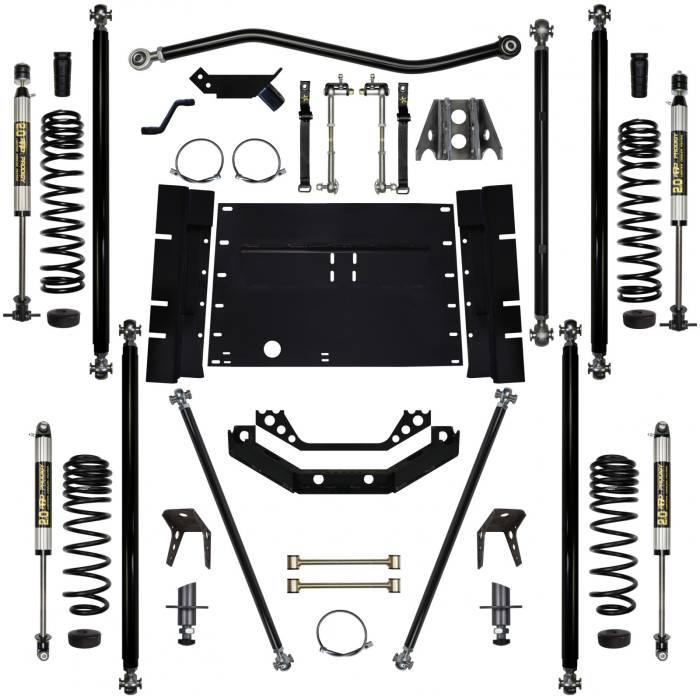 Rock Krawler Suspension - 5.5 Inch Long Arm Lift W/Shocks Off Road Pro 5 Stretch Stge 1 97-02 Wrangler TJ Rock Krawler