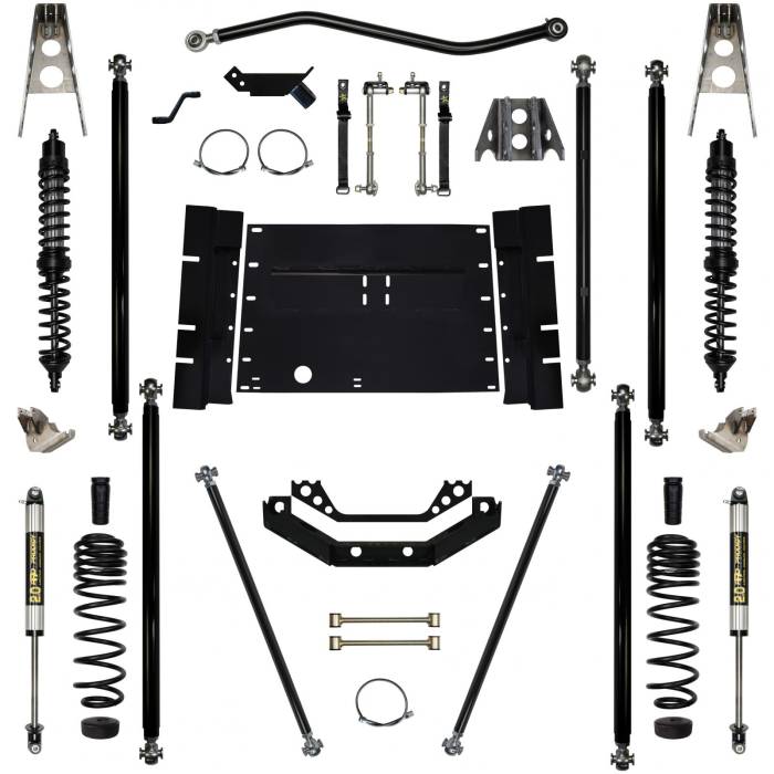 Rock Krawler Suspension - 5.5 Inch Long Arm Lift Kit Coil Over Shocks Off Road Pro Stg 1 97-02 Wrangler TJ Rock Krawler