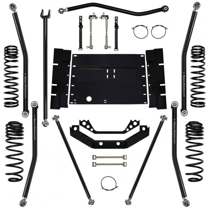 Rock Krawler Suspension - 3.5 Inch Long Arm Lift Kit X Factor 97-02 Wrangler TJ Rock Krawler