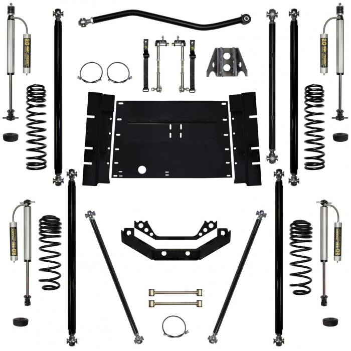 Rock Krawler Suspension - 3.5 Lift Kit Off-Road Pro Long Arm System W/Remote Reservoir Shocks Stg 2 03-06 Wrangler TJ Rock Krawler