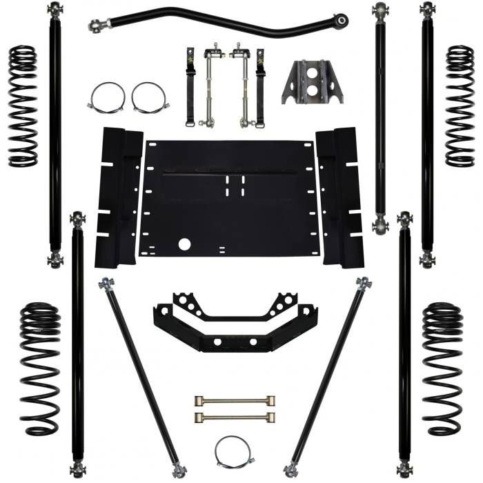 Rock Krawler Suspension - 3.5 Lift Kit Off-Road Pro Long Arm System 97-02 Wrangler TJ Rock Krawler