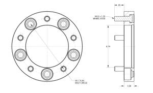 Spidertrax Off-Road - Spidertrax Suzuki 5 on 5-1/2" x 1" Thick Wheel Spacer Kit - Image 2