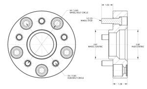 Spidertrax Off-Road - Spidertrax Jeep 5 on 5" to 5 on 4-1/2" Wheel Adapter Kit - Image 2