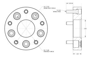 Spidertrax Off-Road - Spidertrax Jeep 5 on 5" to 5 on 5-1/2" Wheel Adapter Kit - Image 2