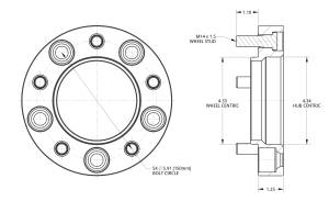 Spidertrax Off-Road - Spidertrax Early Toyota 5 on 150mm x 1-1/4" Thick Wheel Spacer Kit - Image 5