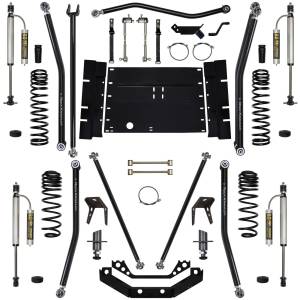 5.5 Inch Long Arm Lift Kit W/Remote Reservoir Shocks W/5 Stretch Stg 2 97-02 Wrangler TJ X Factor Rock Krawler