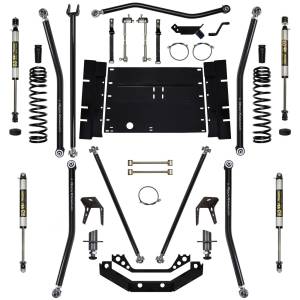 5.5 Inch Long Arm Lift Kit W/Shocks 8 Inch Stretch X Factor Stg 1 97-02 Wrangler TJ Rock Krawler