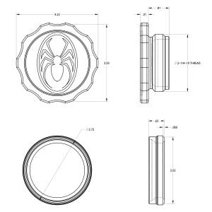 Spidertrax Off-Road - Spidertrax Filler Cap & Steel Bung 2-1/4 in. Thread FLA214 - Image 5